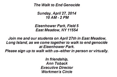 March to end genocide 270414 in New York